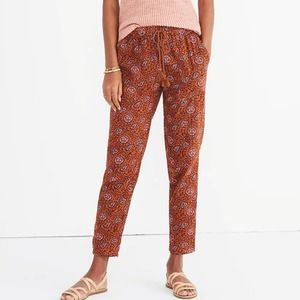 Madewell Cropped Paisley Pants